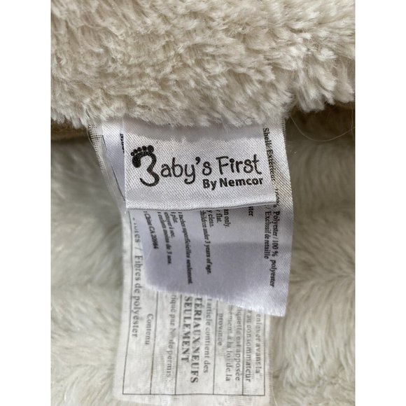 Nemcor Baby's First White Bunny Rabbit Folding Pillow Stuffed Plush Toy - Picture 6 of 8